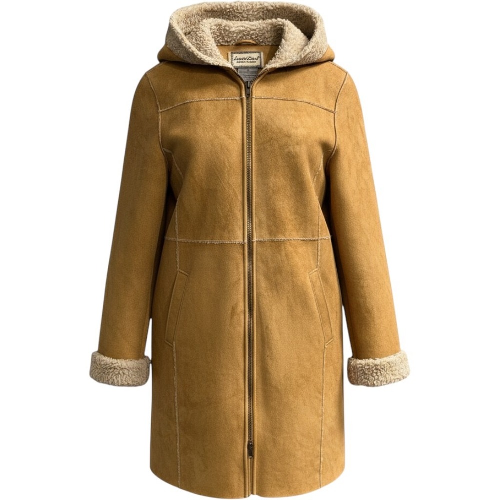 Vintage Louise Paris Y2K Coat Womens S Faux Suede Fur Lined Penny Lane Jacket